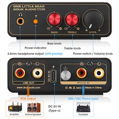 HiFi MM MC Phono Stage Preamp RIAA Record Player Preamplifier Headphone Amp