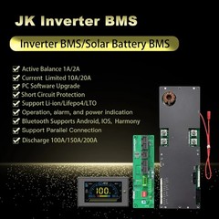 JK Inverter BMS V19 8S-16S 100-300A Family Energy Storage Lifepo4 Li-ion LTO lot