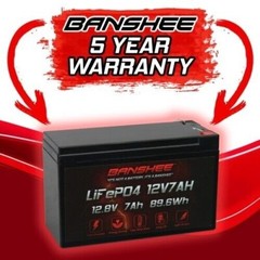 Deep Cycle LiFePO4 Lithium Battery 12V 7Ah SLA Battery Replaces Enduring 6-FM-7