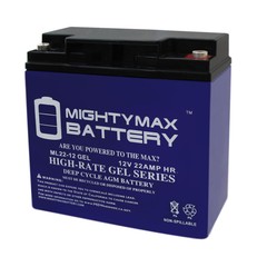 Mighty Max 12V 22AH GEL Battery Replaces Audio 2000s All-in-One Sound System