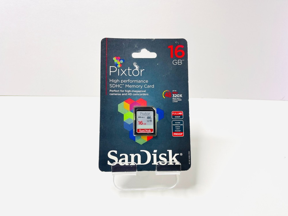 SanDisk Pixtor High Performance SDHC Memory Card 16gb Class 10 Rating FREE SHIP