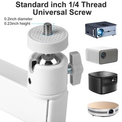 Foldable Projector Wall Ceiling Mount Bracket 360° Rotating 1/4″ Screw Universal