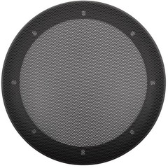 ABS Plastic Frame Metal Mesh Grill Covers – 8″ Black 2Pcs