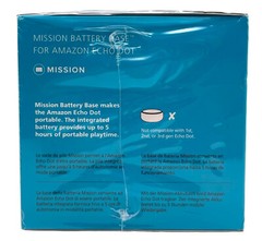 Mission Battery Base For Amazon Echo Dot 4th Generations White MC95W NEW SEALED