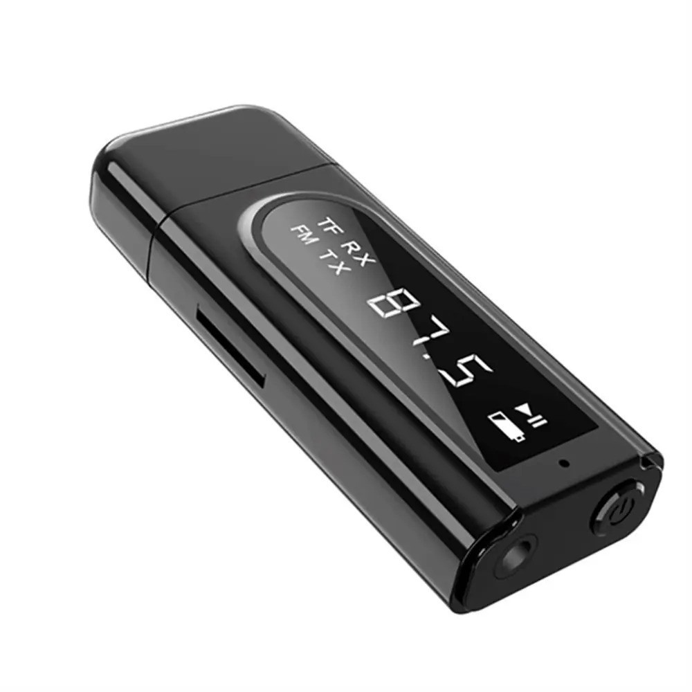 FM Transmitter Receiver Bluetooth 5.0 Adapter AUX USB For TF Card MP3 Player