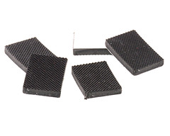 1″ x 1-1/2″ x 3/16″ Rectangular Waffle Grip Silicone 3M Non-Skid Bumper Pads