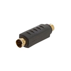 RCA Female to S-Video Male Gold Adapter SVHS S-VHS