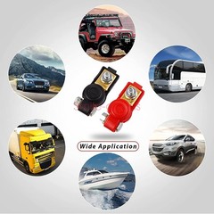 2 Car Battery Terminal Connector Post Positive Negative Heavy Duty Universal
