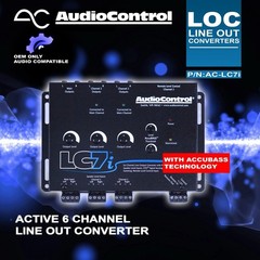 Audio control LC7i 6-Channel Active Line Output Converter AccuBASS Car Audio G1