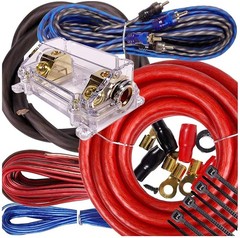Gravity E5000.1D 5000W Amp + Warzone WZ600XW Bass Processor + 0 Gauge Wiring Kit