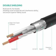 3FT 6FT 9FT 3.5mm Aux Male Jack to AV 2 RCA Stereo Audio Cable MP3 iPod Phone