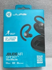 JLab Audio JBuds Air Sport Wireless Earbuds – Black 40+ Hours