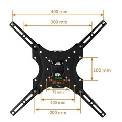 FULL MOTION LCD LED TV WALL MOUNT BRACKET SWIVEL TILT 26 32 36 37 40 42 46 50 55