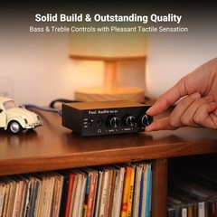 Fosi Audio Q4 Headphone Amplifier Mini Stereo DAC 24-Bit 192 KHz USB for Speaker