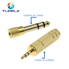 TRS Stereo Audio Headphone Adapter 6.35mm 1/4″ Male to 3.5mm 1/8″ Female Jack