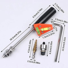 1Set Hole Opener For Car Installation Of 360 Panoramic Camera Rod Left And Right