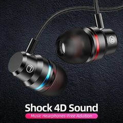 HIFI Bass Stereo Wired Earbuds Headset In-Ear Earphone Headphone MIC USB-C