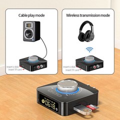 Rechargeable Bluetooth 5.0 Receiver Transmitter 3.5mm AUX to RCA Audio Adapter