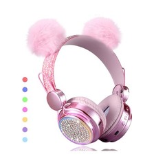 Color Changing Wireless Bluetooth Headphones for Kids, LED Light Up, 10 Hours Pl