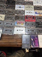 HUGE Lot of 135+ Cassette Tapes Albums, Blank Various New / Used Maxell Sony TDK