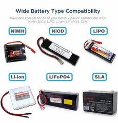 Tenergy TB6B 1S-6S Balance Charger for NiMH/NiCD/Li-PO/Li-Fe Packs+Power Supply