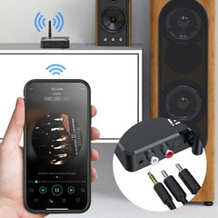 Converter AUX 2 RCA Bluetooth 5.0 Receiver Digital Optical to Analog DAC Audio