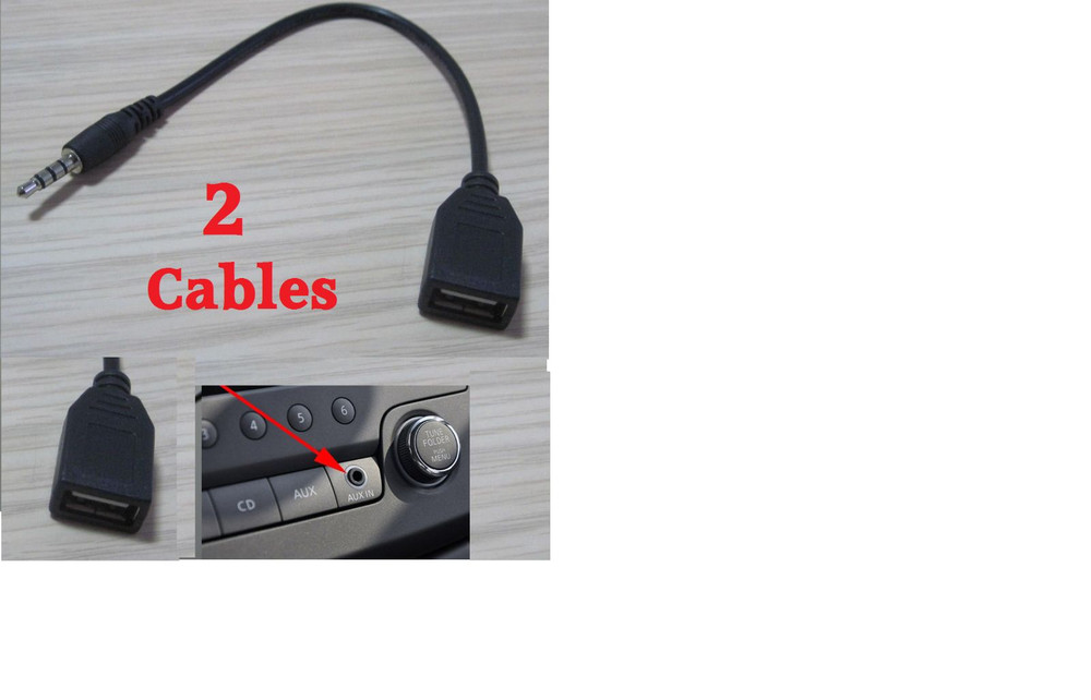 Sync Charge 3.5mm male audio jack to USB 2.0 A female converter Cable cord @USA@
