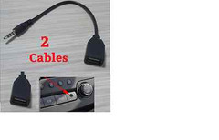 Sync Charge 3.5mm male audio jack to USB 2.0 A female converter Cable cord @USA@
