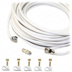RG6 COAX CABLE 5-300 FT lot HD CA TV Internet Radio rg6 COAXIAL Tri-Shield WIRE