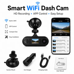Mini WiFi Dash Cam for Cars HD 1080P Driving Recorder Night Vision APP Control