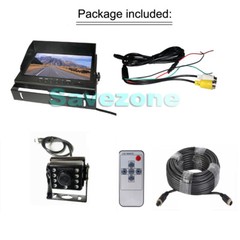 9″ IPS DVR LCD Monitor + 8 IR LED 1080P Backup Rear View Camera RV Camper 5m/15m