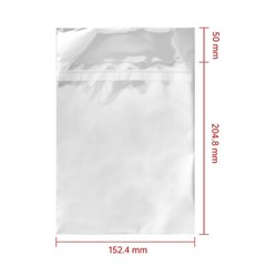 100 OPP Resealable Plastic Wrap Bag for Standard 14mm DVD Case Peal & Seal