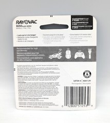 Rayovac Rechargeable 600mAh NiMH AAA Batteries 4 Pack