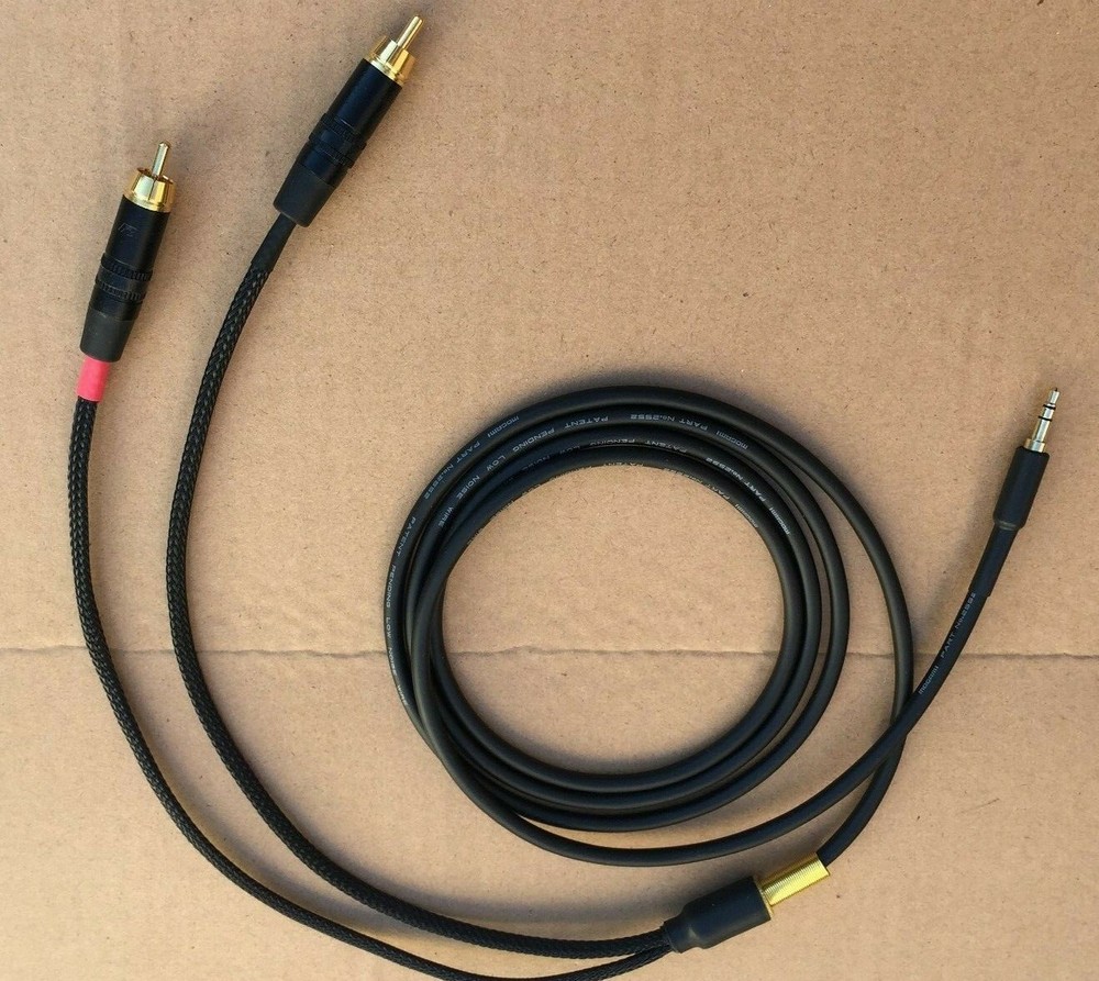 1’FT-25FT Mogami Y cable Aux Audio 3.5mm Stereo Male to Neutrik Dual RCA L-R