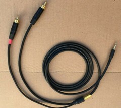 1’FT-25FT Mogami Y cable Aux Audio 3.5mm Stereo Male to Neutrik Dual RCA L-R