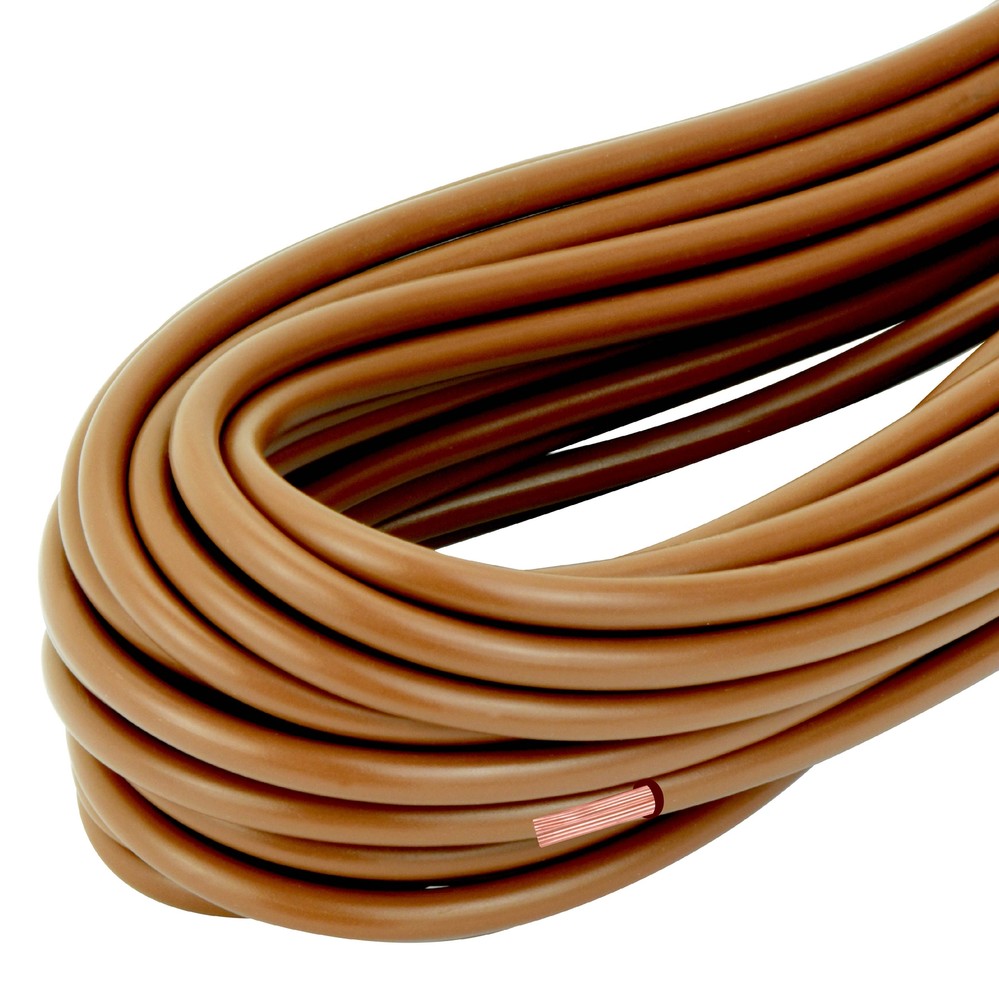 25ft 18GA Gauge Primary Wire Power Cable Turn On Hook Up Remote Brown OFC Copper
