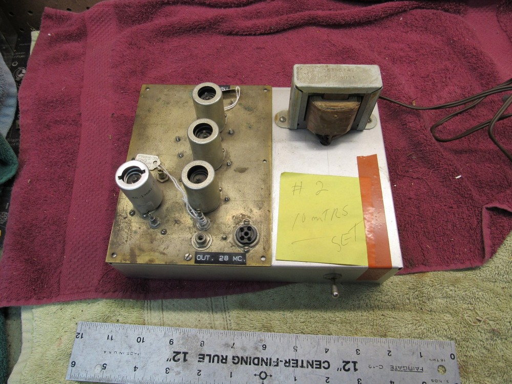 Vintage Home Brew HAM Radio 10 METER CONVERTER WESTERN ELECCTRIC 396 404 TUBES