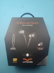 V-MODA Forza Metallo Wired In-Ear Headphones 3-Button Remote & Mic – New Sealed