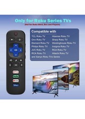 1 Pack Replacement Remote FIT For ROKU TV TCL/Sanyo/Element/Haier/RCA/LG/Philips