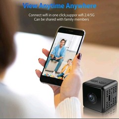 HD Wi-Fi Cube Camera, IP Network, Indoor, Color, USB Powered, Model HDwificamPro