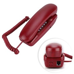 Corded Home Phone, Wall Mount Telephone, Extension Phone with Last Red