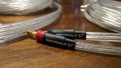 ELF Custom Cables Silver Surfer OCC Silver Speaker Cables 15ft w/ banana plugs