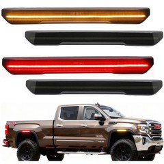 Smoke Side LED Front Rear Marker Fender Lights for GMC 2020+ Sierra 2500 3500 HD