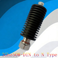 DIN(7/16) to N 50W RF Coaxial Fixed Attenuator 1-60dB 0-4GHz 50Ω for Telecom Tes