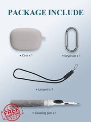 JBL Endurance Race TWS Case, Silicone Earbud Cover White + Kit