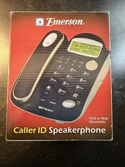 Emerson EM-2646BK – Black – Caller ID Speakerphone Corded Phone New Open Box