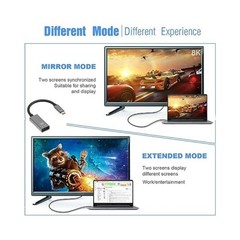 USB C to Display Port 1.4 8K Cable 8K@60Hz 4K@144Hz Male to Female Adapter A