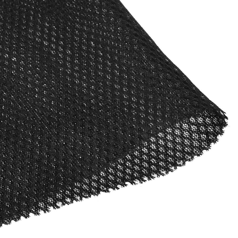 Black Speaker Mesh Grill Stereo Fabric Dustproof 50cm x 140cm 20″ x 55″