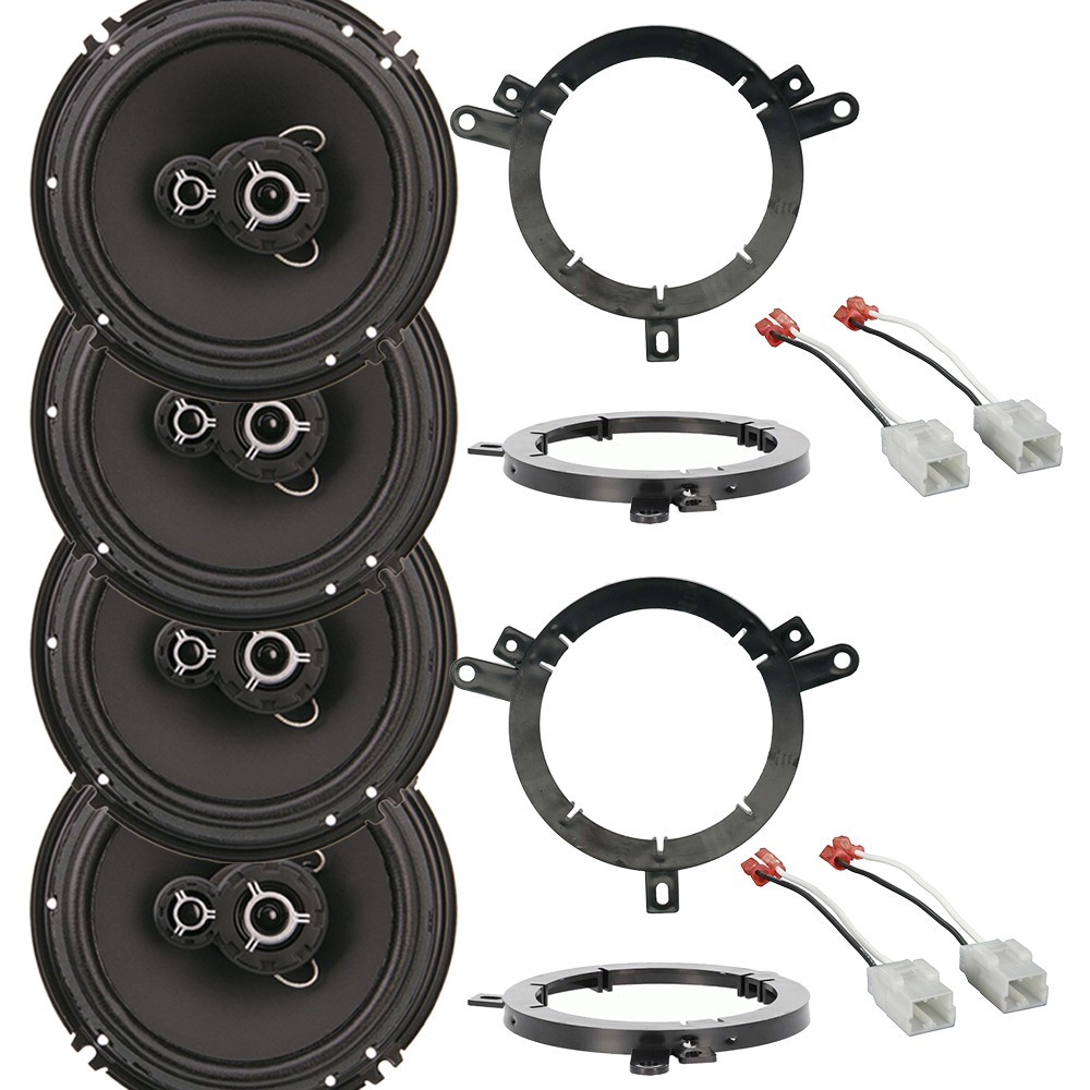 300W Dash & Overhead Speakers Replacement Package for 2007-2017 Jeep Wrangler