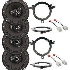 300W Dash & Overhead Speakers Replacement Package for 2007-2017 Jeep Wrangler